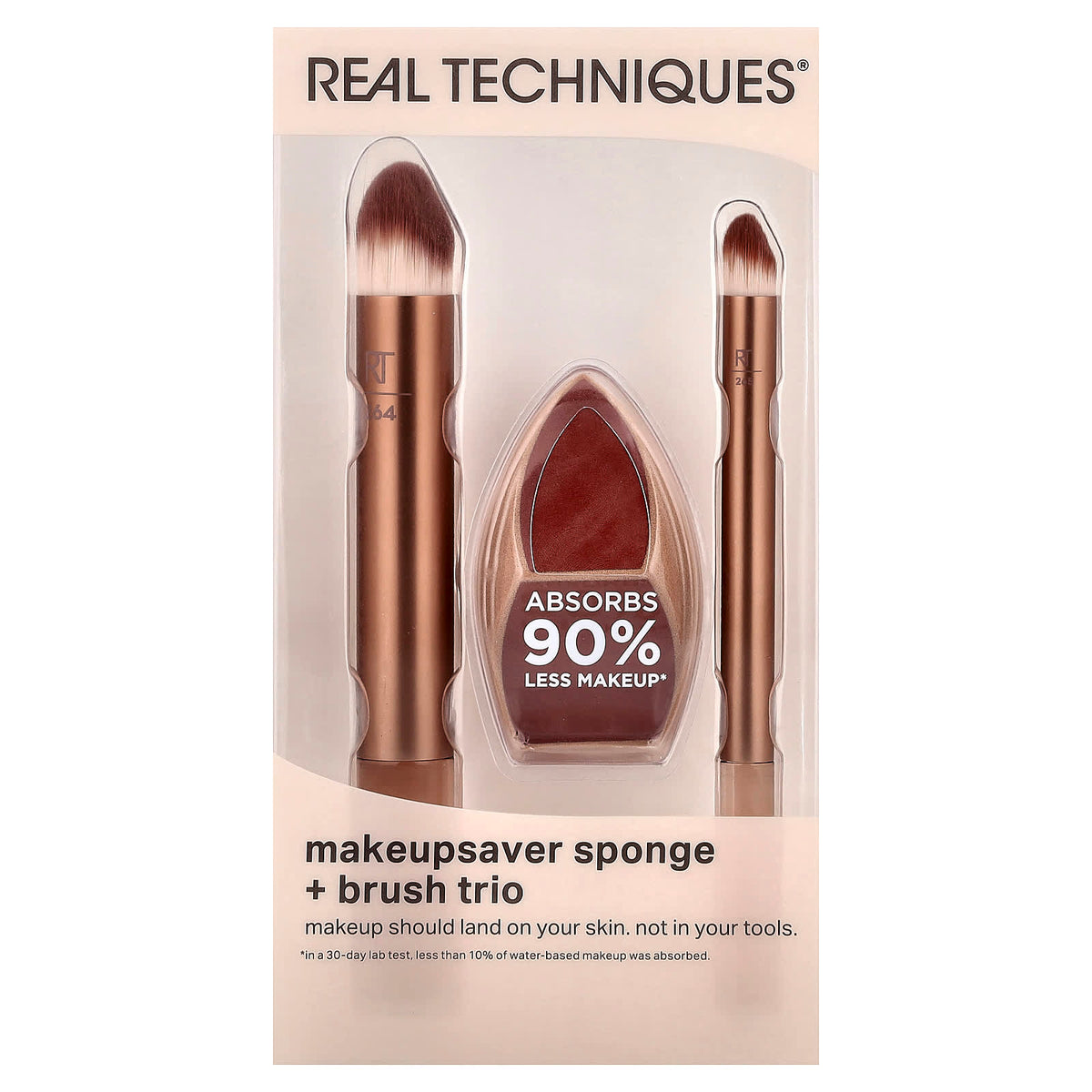 Real Techniques Makeupsaver Sponge + Brush Trio, 3 Piece Set - view 2
