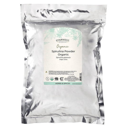 Starwest Botanicals Organic Spirulina Powder, 453.6 g (1 lb) - view 2