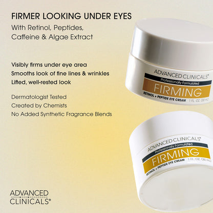 Advanced Clinicals Firming Retinol + Peptide Eye Cream 30 ml (1 fl oz) - view 5