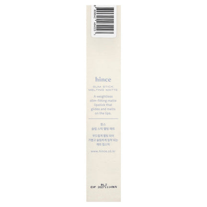 Hince Slim Stick Melting Matte SM002 New Silhouette, 1.6 g - view 3