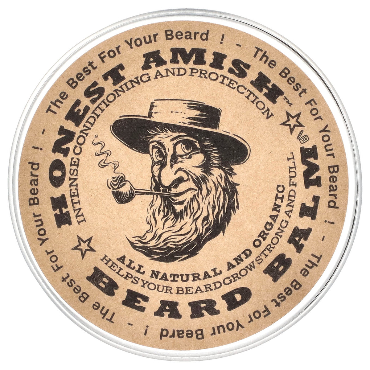 Honest Amish Beard Balm 4 oz (120 ml)