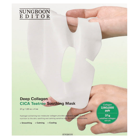 Sungboon Editor Deep Collagen CICA Teatree Soothing Beauty Mask 4 Sheets - view 2