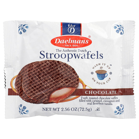 Daelmans Chocolate Stroopwafels, 12 Packs of 2 (72.5 g Each) - view 2