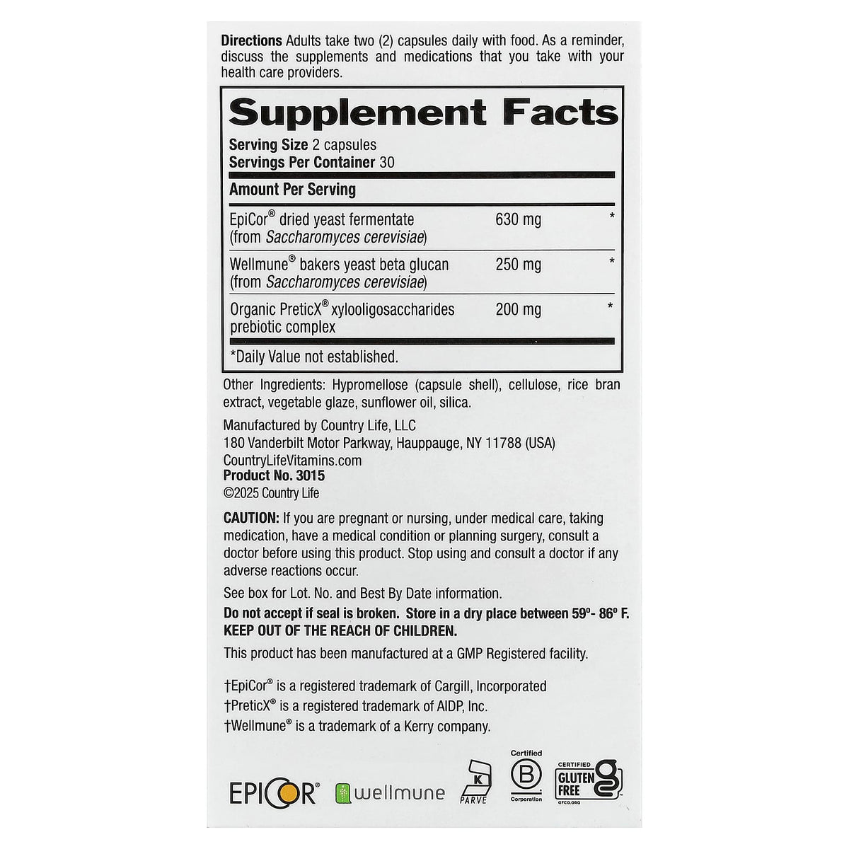 Country Life Daily Immunity+, 60 Vegan Capsules — alternate product view
