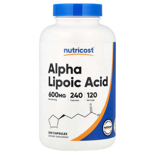 Nutricost Alpha Lipoic Acid, 300 mg per Capsule, 240 Capsules