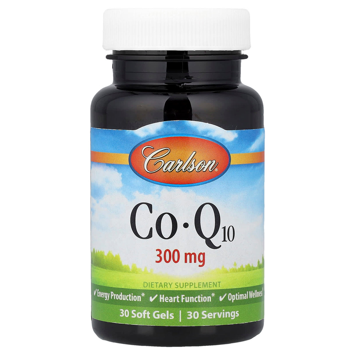 Carlson CoQ10 300 mg, 30 Soft Gels — product view