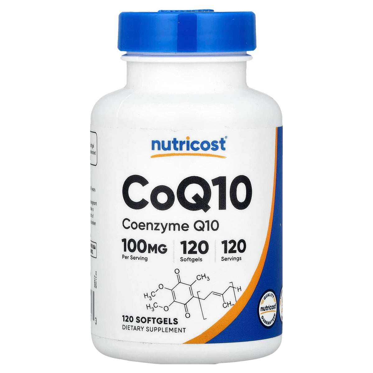 Nutricost CoQ10, 100 mg, 120 Softgels — product view