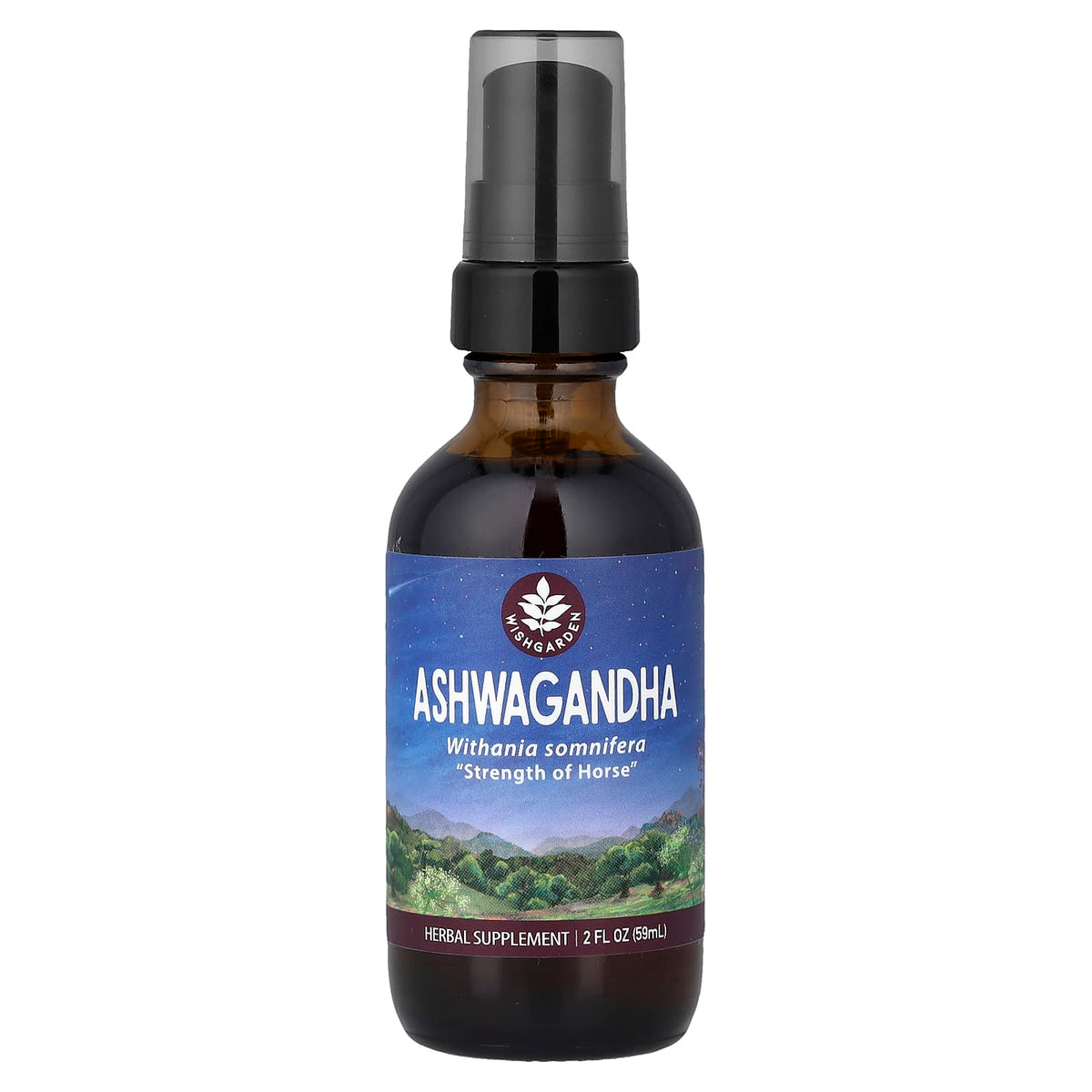 WishGarden Herbs Ashwagandha Herbal Tincture, 59 ml