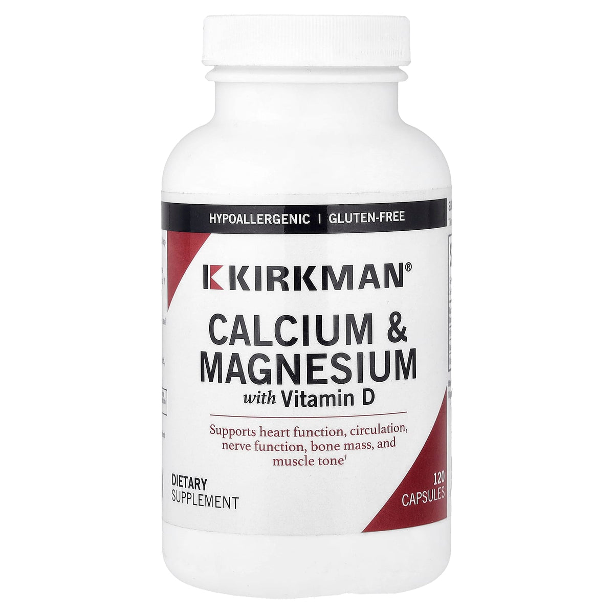 Kirkman Labs Calcium & Magnesium with Vitamin D 120 Capsules — product view