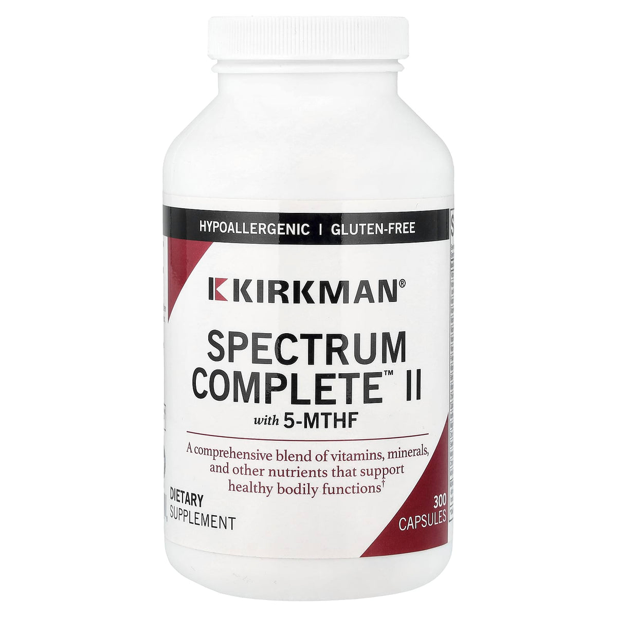 Kirkman Labs Spectrum Complete II with 5-MTHF 300 Capsules