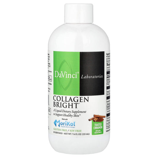 DaVinci Laboratories Collagen Bright Liquid, Toasted Cinnamon, 225 ml