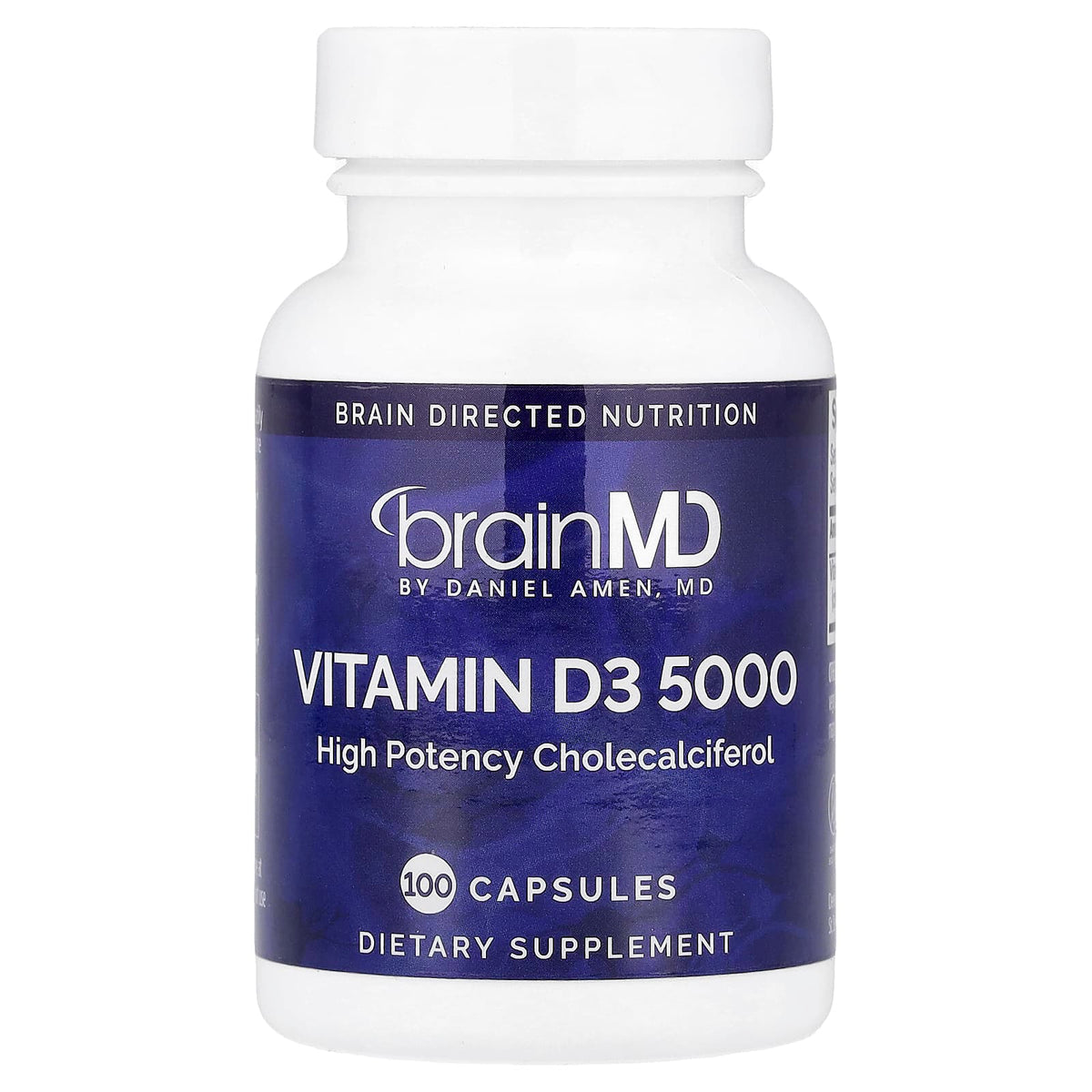 BrainMD Vitamin D3 5000 IU 100 Capsules — product view