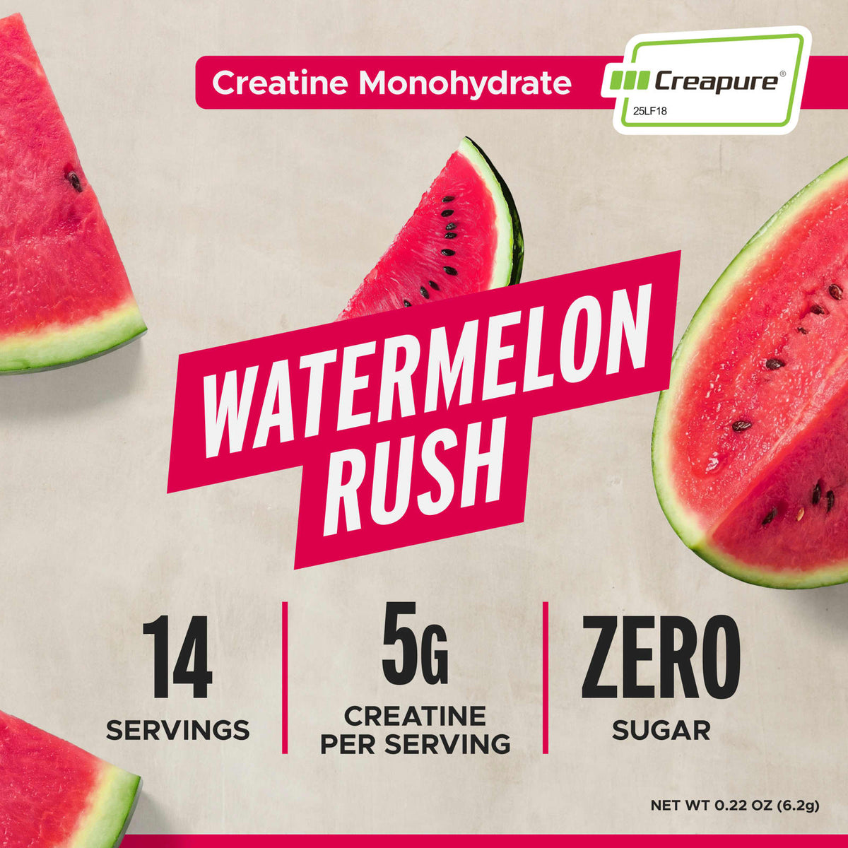 FITAID Essentials Creatine Monohydrate, Watermelon Rush, 14 Sticks - view 5