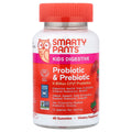 SmartyPants Kids Digestive Prebiotic & Probiotic Gummies, Strawberry, 45 Count