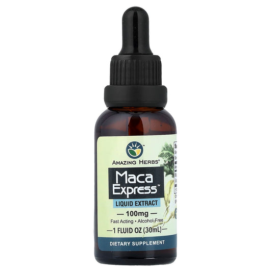 Amazing Herbs Maca Express Liquid Extract 30 ml (1 fl oz)
