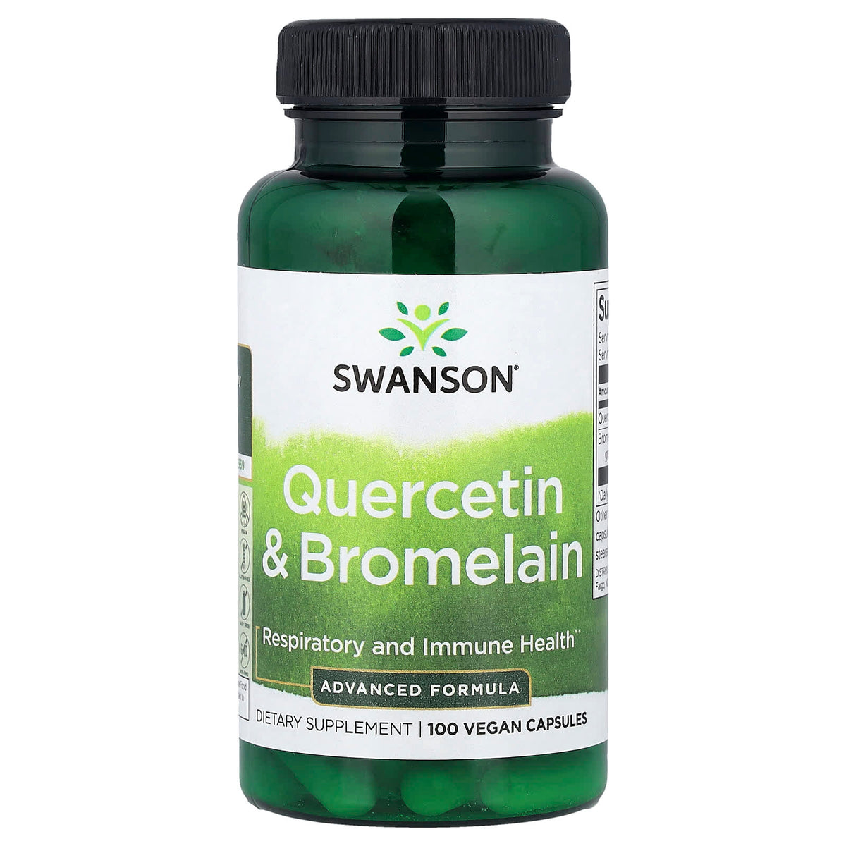 Swanson Vitamins Quercetin & Bromelain, 100 Vegan Capsules