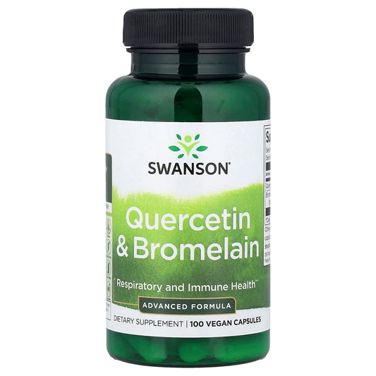 Swanson Vitamins Quercetin & Bromelain, 100 Vegan Capsules