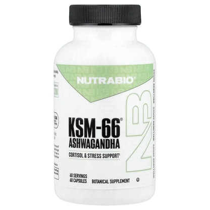 NutraBio KSM-66 Ashwagandha 600 mg, 60 Capsules