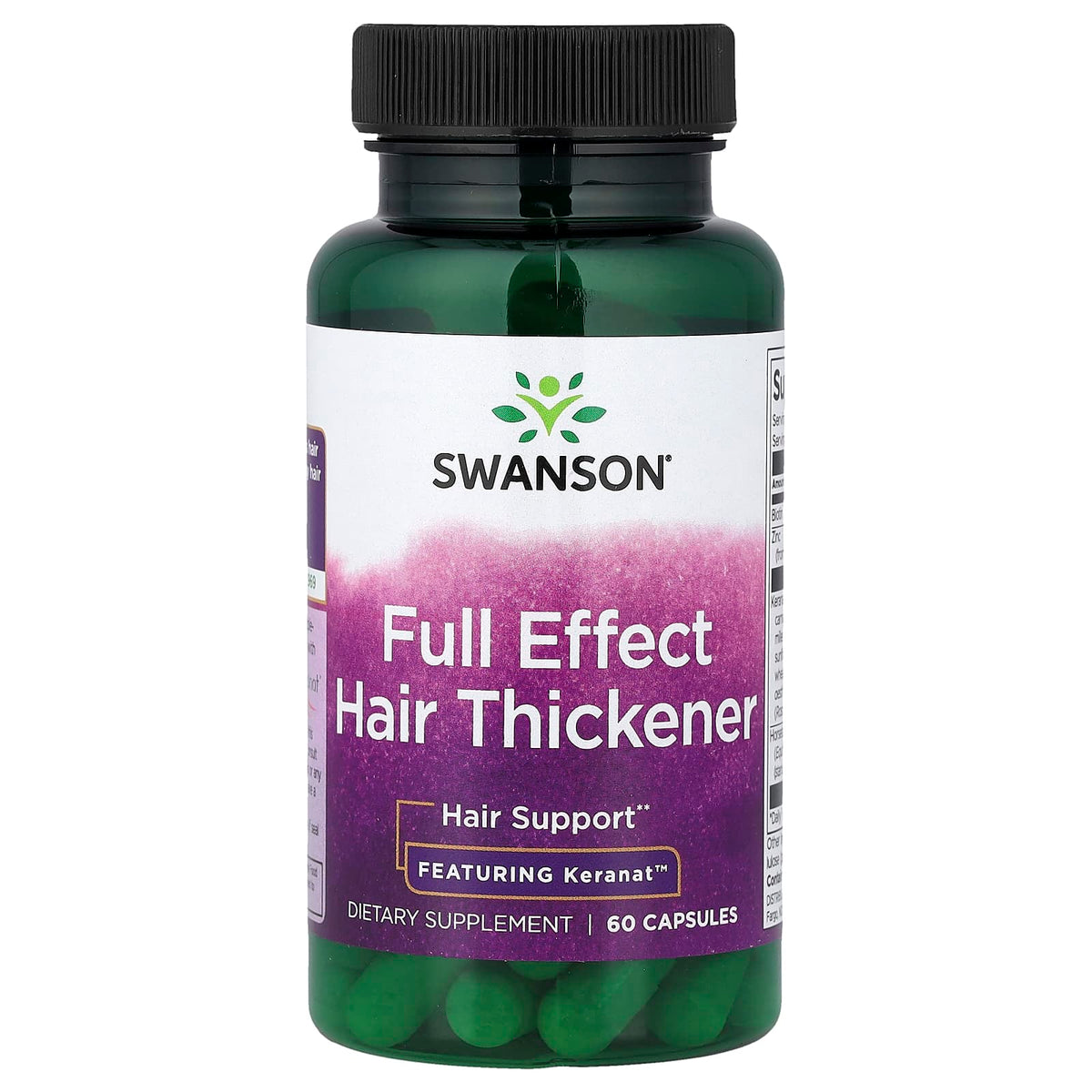 Swanson Vitamins Full Effect Hair Thickener, 60 Capsules — product view