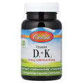 Carlson Vitamin D3 + K2, 120 Vegetarian Capsules