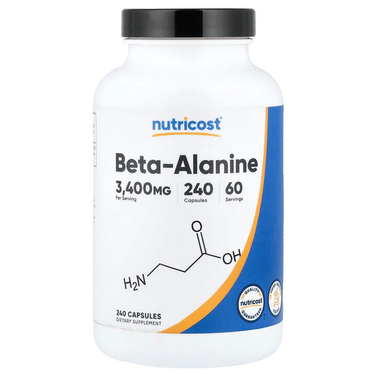 Nutricost Beta-Alanine, 850 mg, 240 Capsules