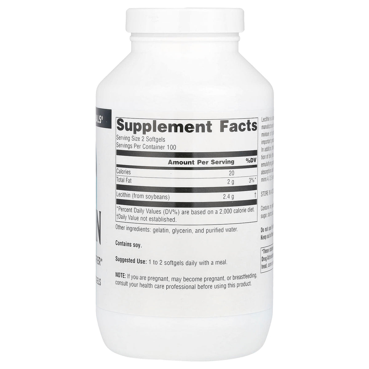Source Naturals Lecithin 1,200 mg, 200 Softgels — alternate product view