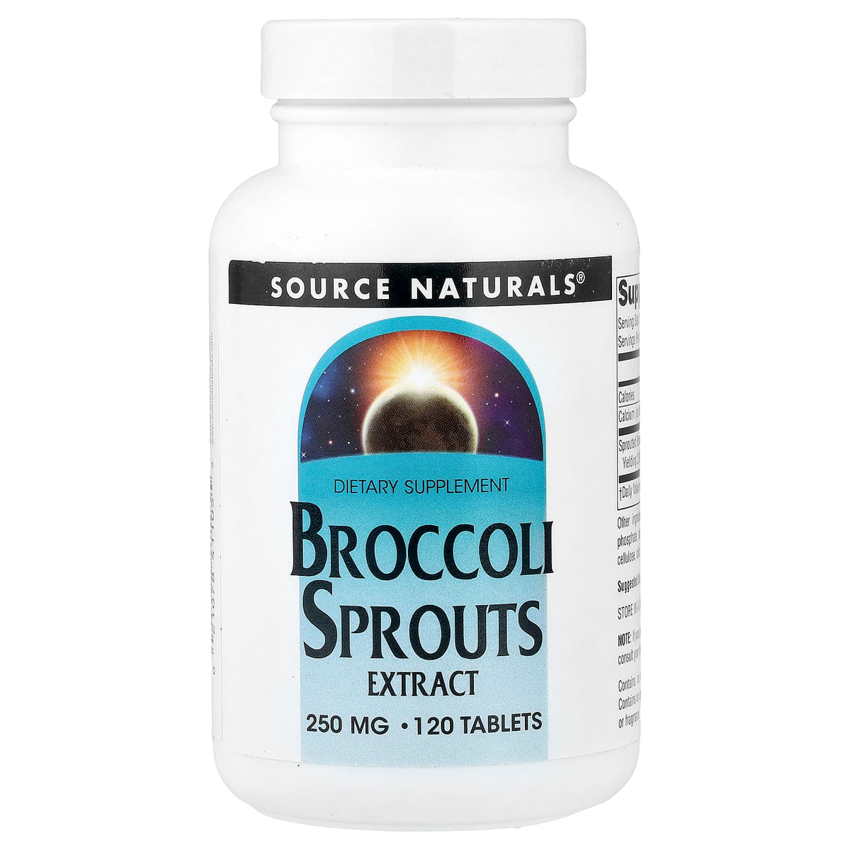 Source Naturals Broccoli Sprouts Extract, 250 mg, 120 Tablets — product view