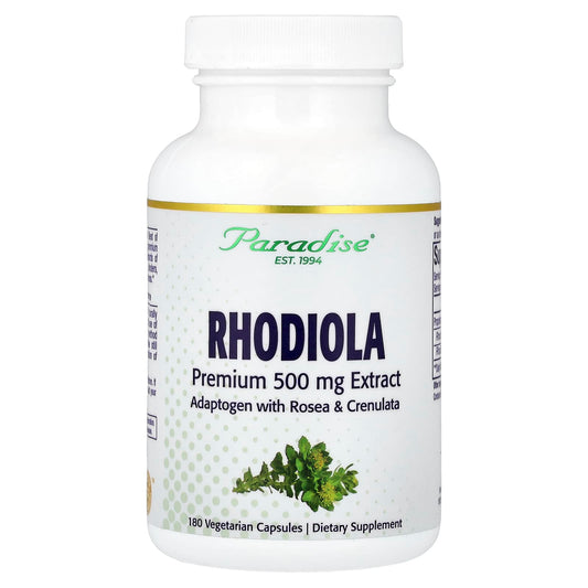 Paradise Herbs Rhodiola, 180 Vegetarian Capsules