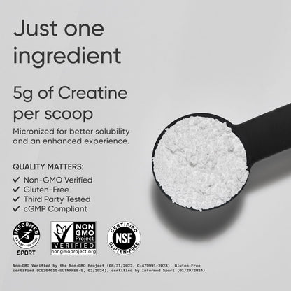 Sports Research Creatine Monohydrate Powder, Unflavoured, 500 g (1.1 lb) - view 3