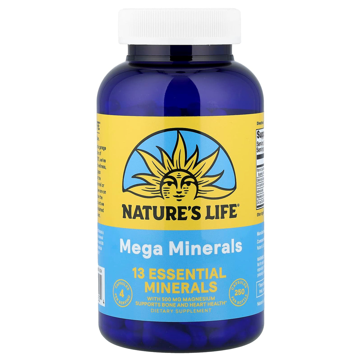 Nature's Life Mega Minerals, 250 Capsules
