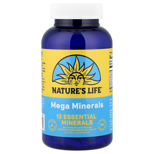 Nature's Life Mega Minerals, 250 Capsules