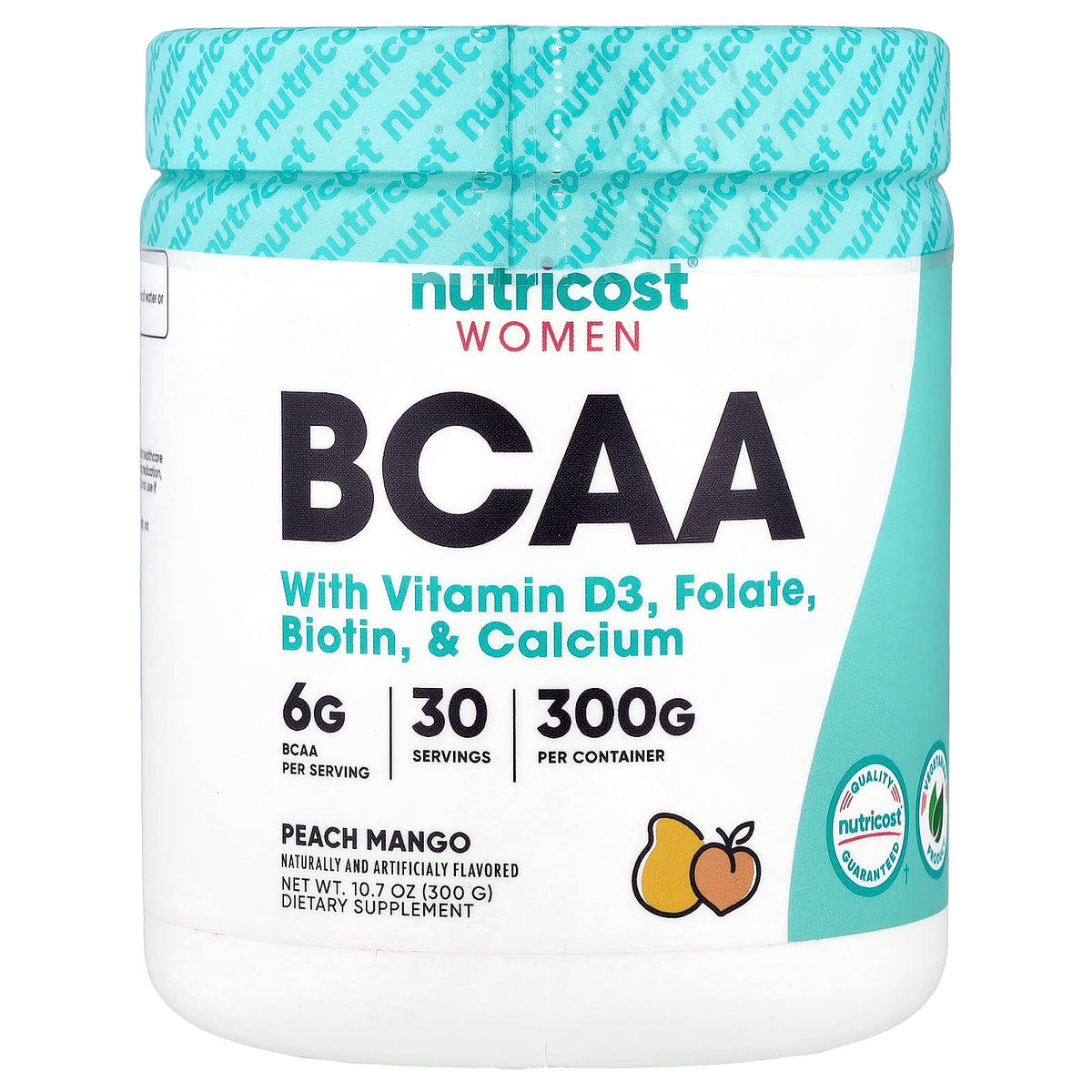 Nutricost Women BCAA with Vitamin D3, Folate, Biotin & Calcium, 300 g — product view