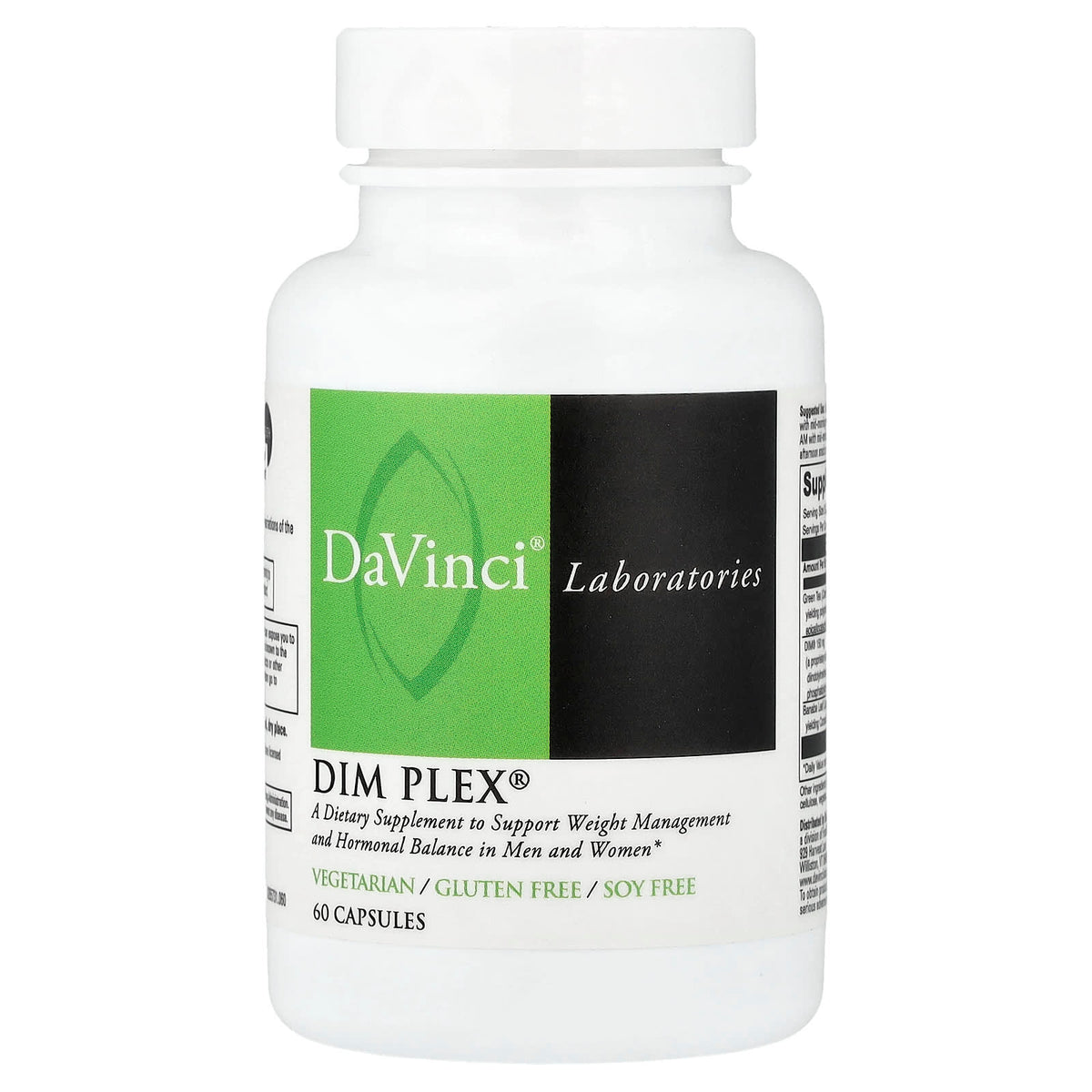 DaVinci Laboratories DIM Plex 60 Capsules — product view