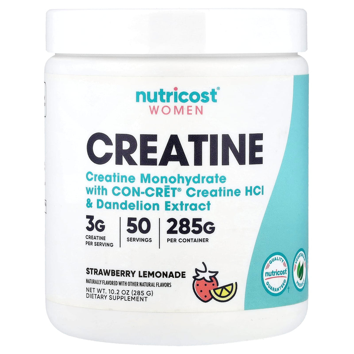 Nutricost Women's Creatine, Strawberry Lemonade, 285 g (10.2 oz)