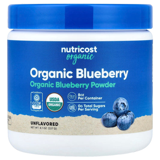 Nutricost Organic Blueberry Powder, Unflavoured, 227 g (8.1 oz)
