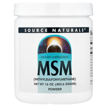 Source Naturals MSM Powder, 453.6 g (16 oz)