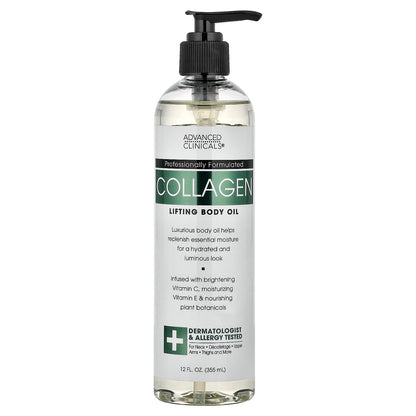 Advanced Clinicals Collagen Lifting Body Oil 355 ml (12 fl oz)
