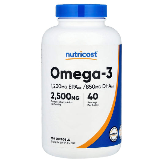 Nutricost Omega-3, 120 Softgels