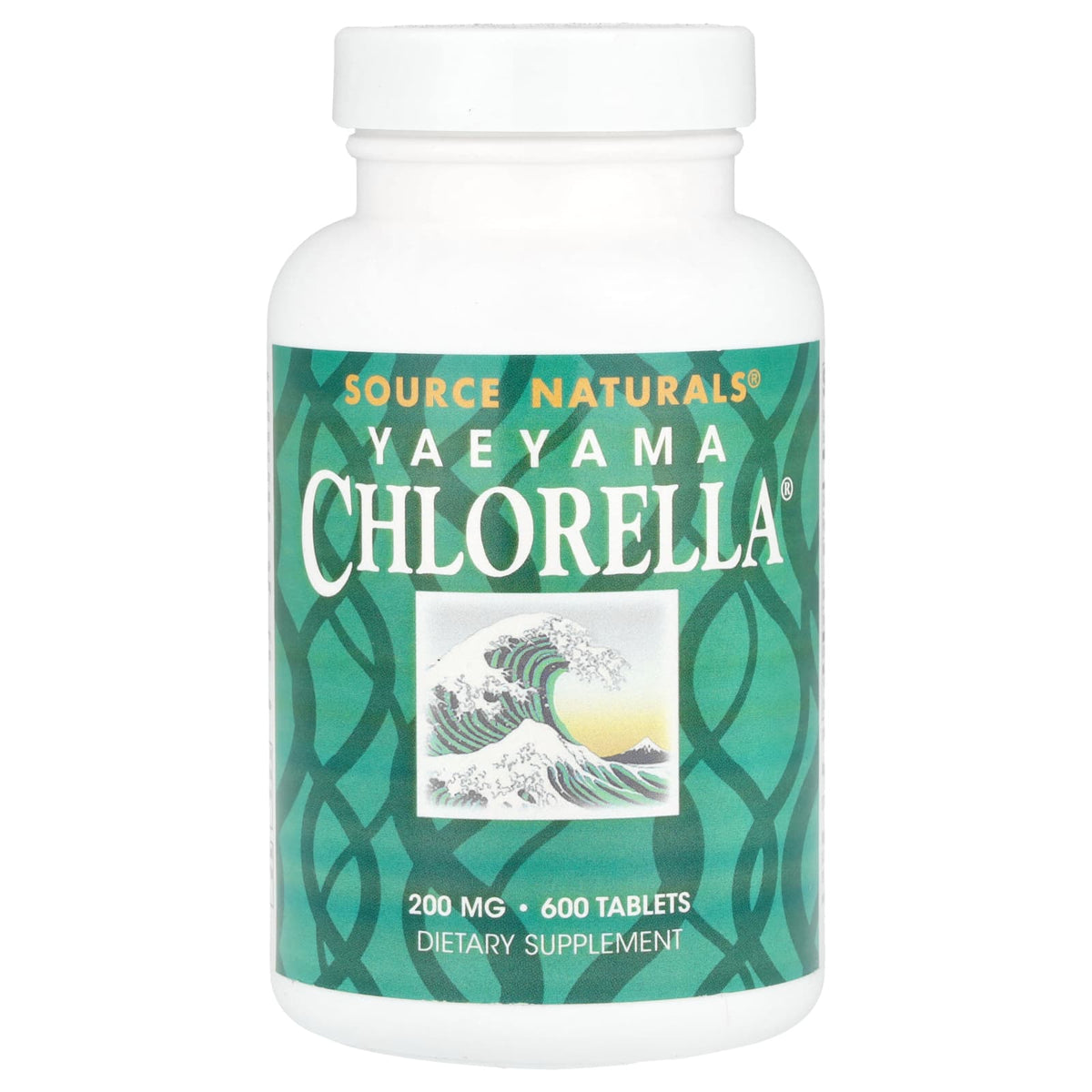 Source Naturals Yaeyama Chlorella, 600 Tablets (20 mg per Tablet) — product view