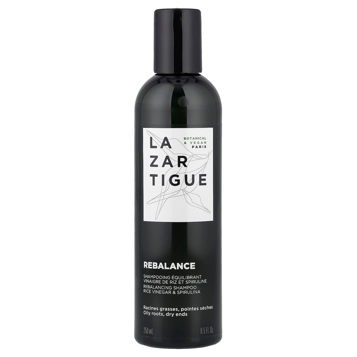 Lazartigue Rebalance Shampoo, Rice Vinegar & Spirulina, 250 ml (8.5 fl oz) — product view
