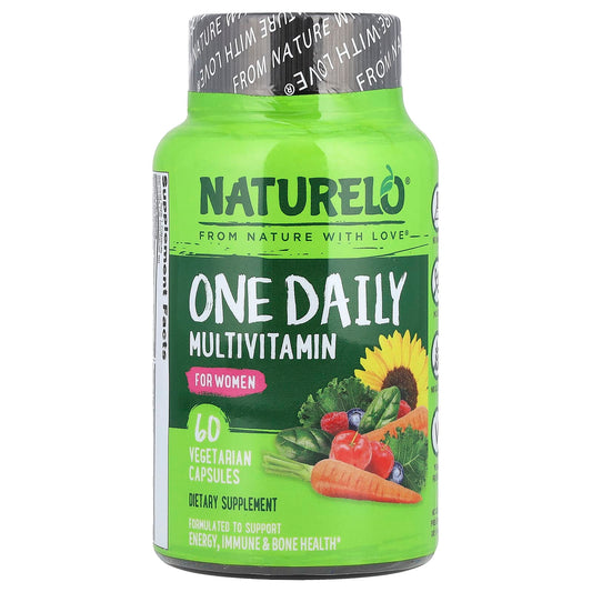 Naturelo One Daily Multivitamin for Women, 60 Vegetarian Capsules