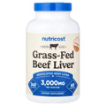 Nutricost Grass-Fed Beef Liver 3,000 mg 240 Capsules (750 mg per Capsule)