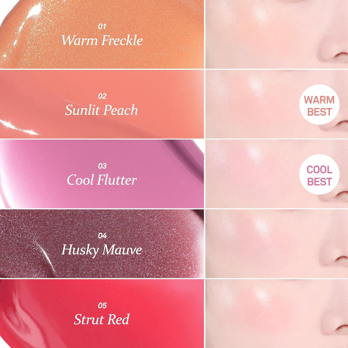 Hince Dewy Liquid Cheek LC003 Cool Flutter, 6 ml - view 5
