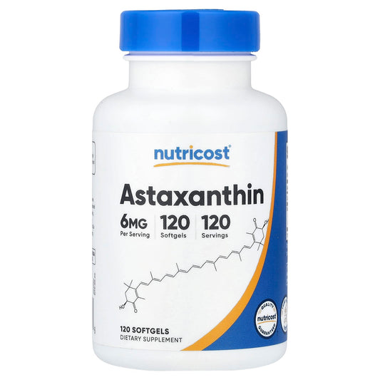 Nutricost Astaxanthin, 6 mg, 120 Softgels