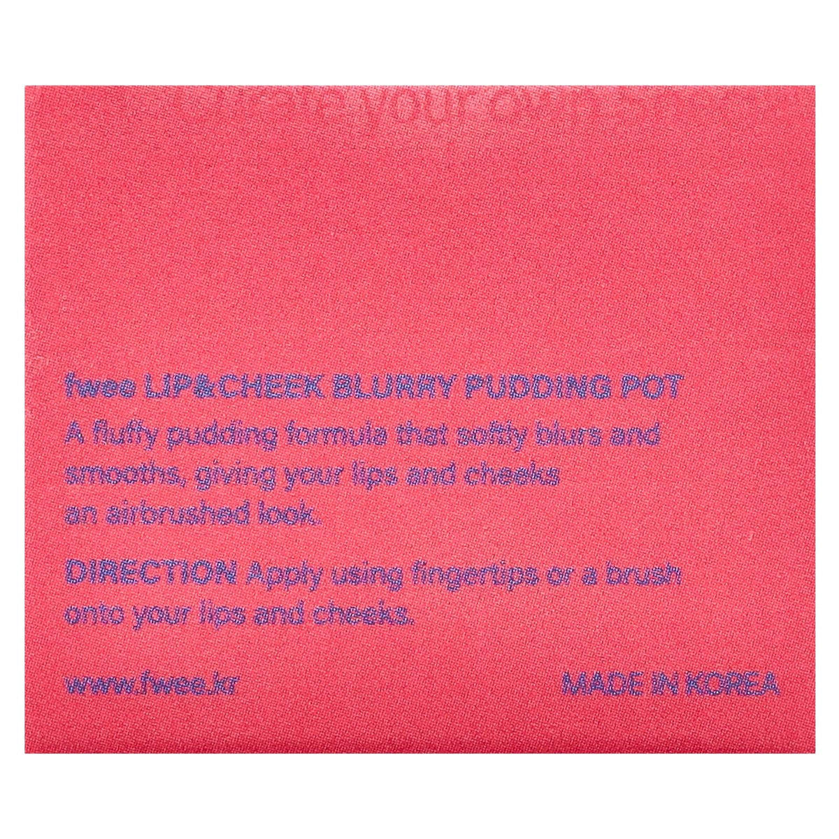 Fwee Lip & Cheek Blurry Pudding Pot RD05 Greedy 5 g - view 3