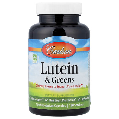 Carlson Lutein & Greens, 180 Vegetarian Capsules