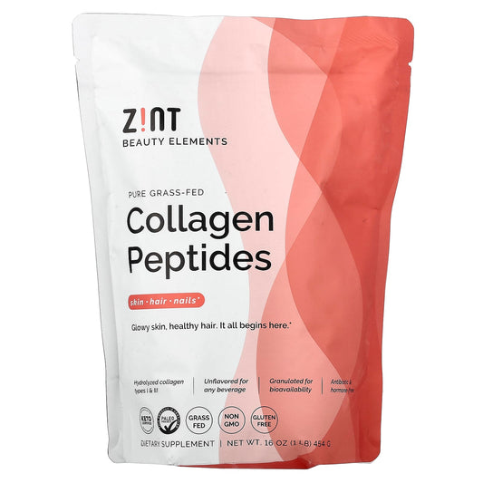 Zint Pure Grass-Fed Collagen Peptides, Unflavoured, 454 g (16 oz)