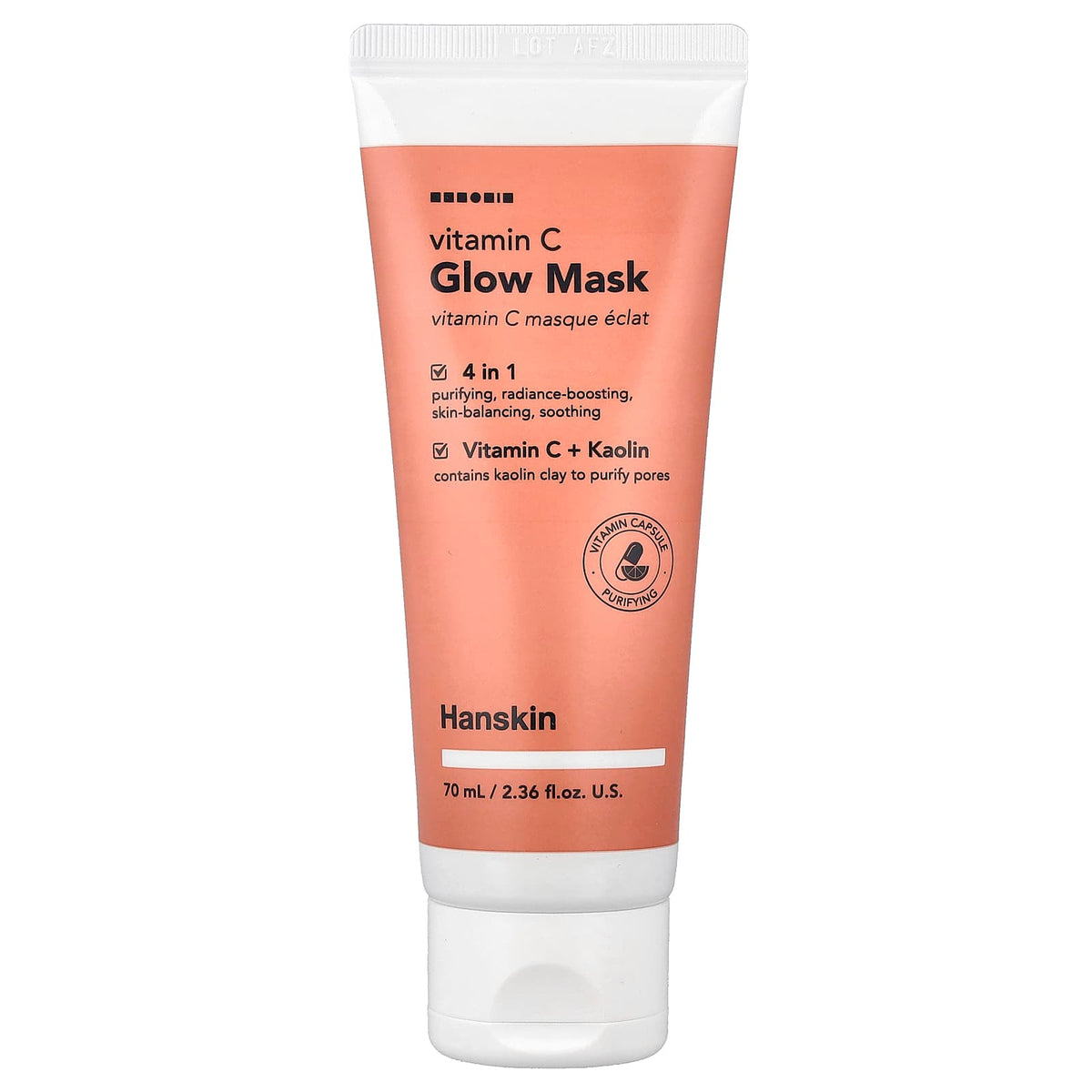 Hanskin Vitamin C Glow Beauty Mask, 2.36 fl oz (70 ml) — product view