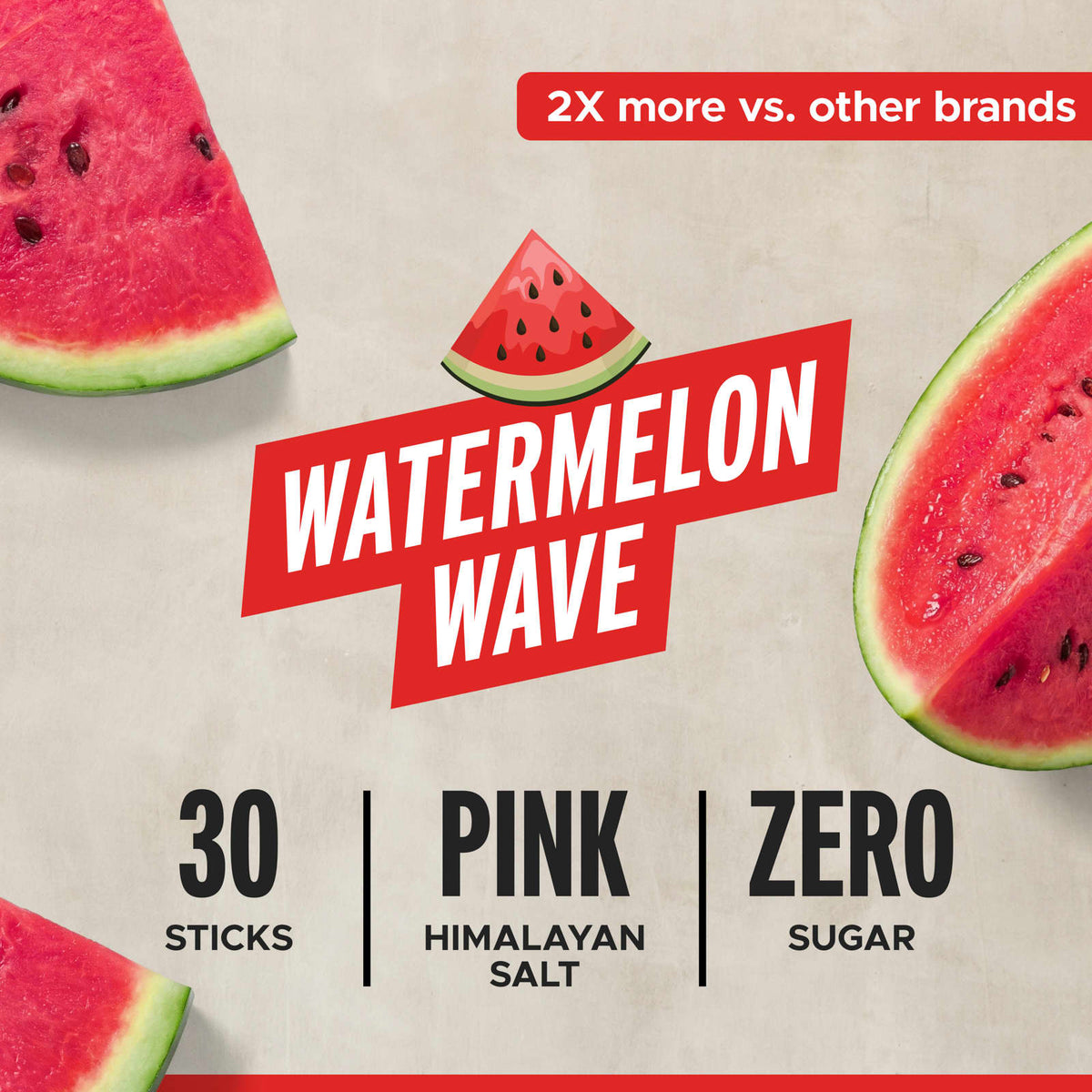 FITAID Hydrate Electrolyte Mix, Watermelon Wave, 30 Sticks - view 5