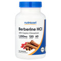 Nutricost Berberine HCl with Ceylon Cinnamon, 120 Capsules